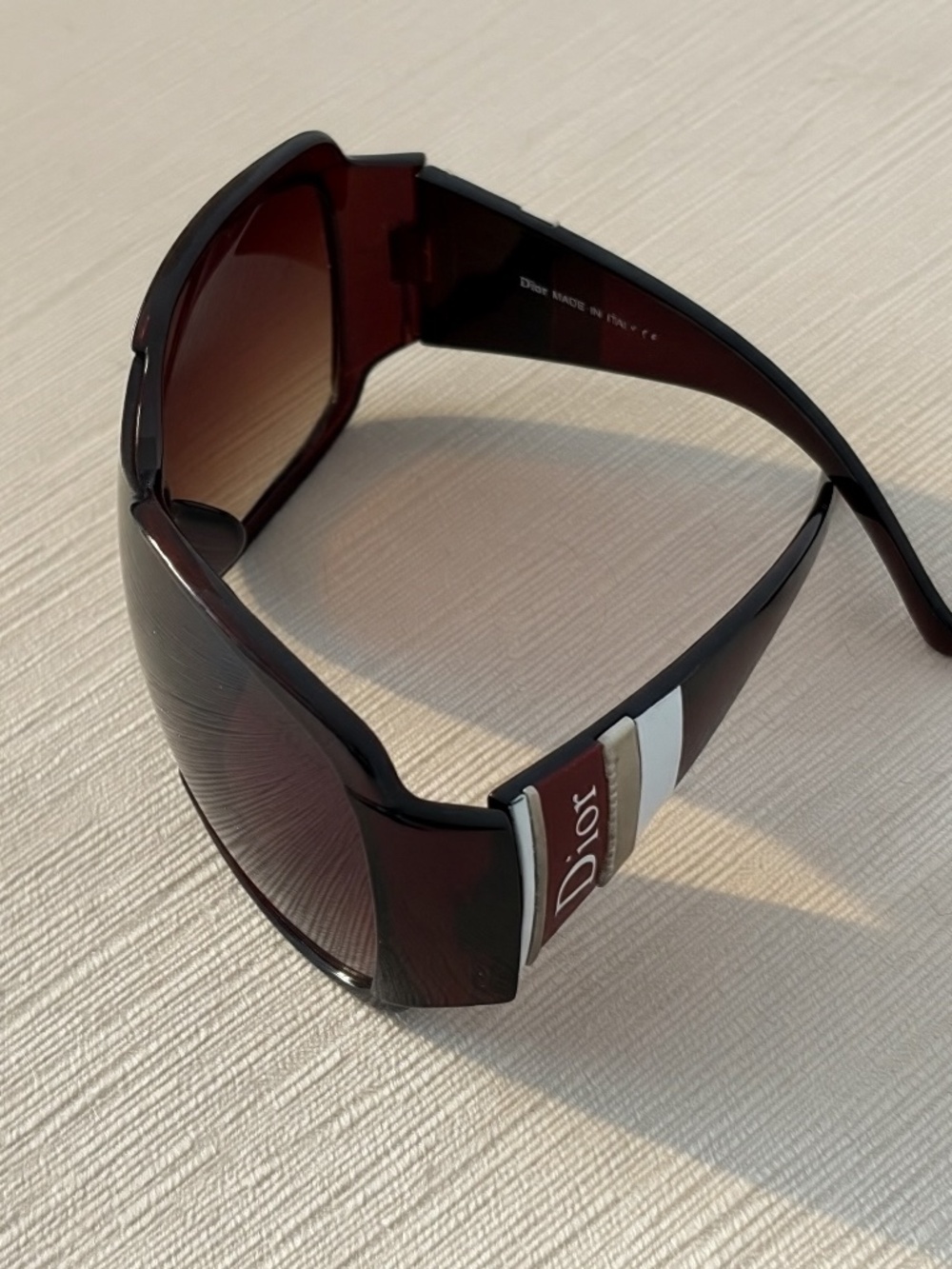 Christian Dior Galliano Era Shield Sunglasses | Oxblood Burgundy | Made in Italy